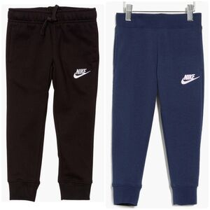 Nike Kids Club Fleece Joggers in Black and Midnight Blue Size Small 4-5 years